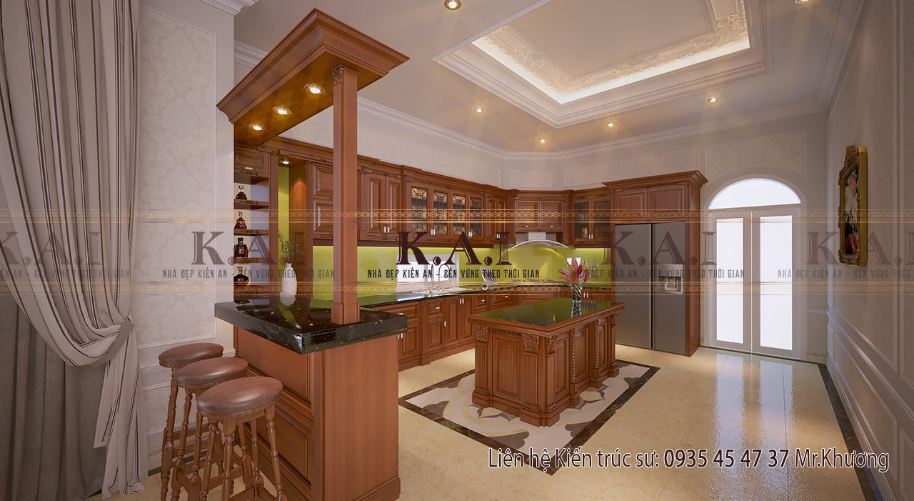 Thiết kế nội thất cao cấp cho không gian bếp