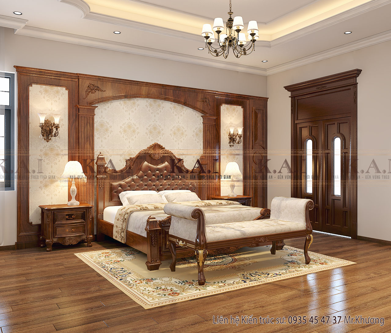 Chọn lọc 238 mẫu thiết kế nội thất phòng ngủ tân cổ điển châu Âu