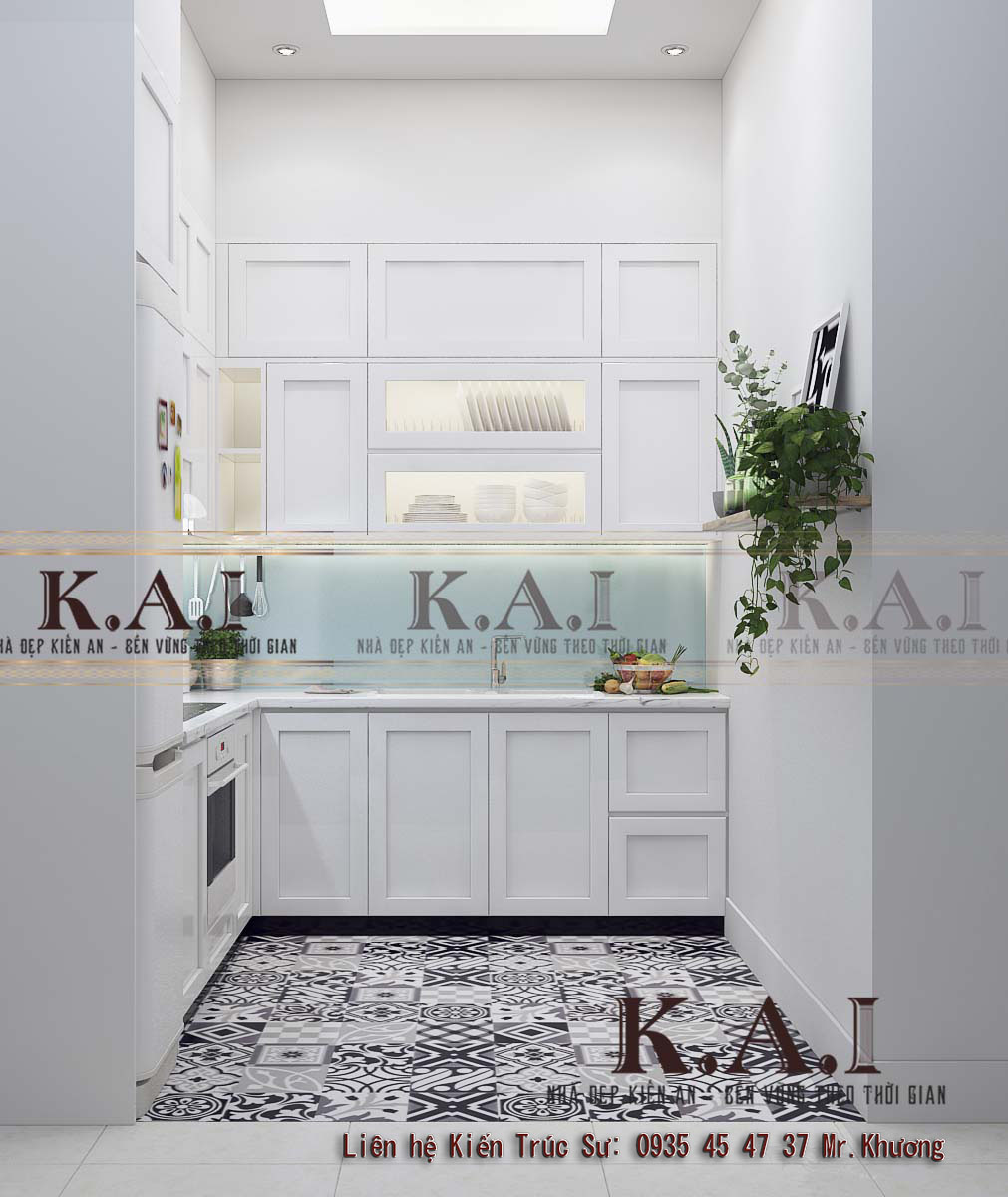 Phòng bếp với thiết kế nội thất nhà ở theo phong cách hiện đại