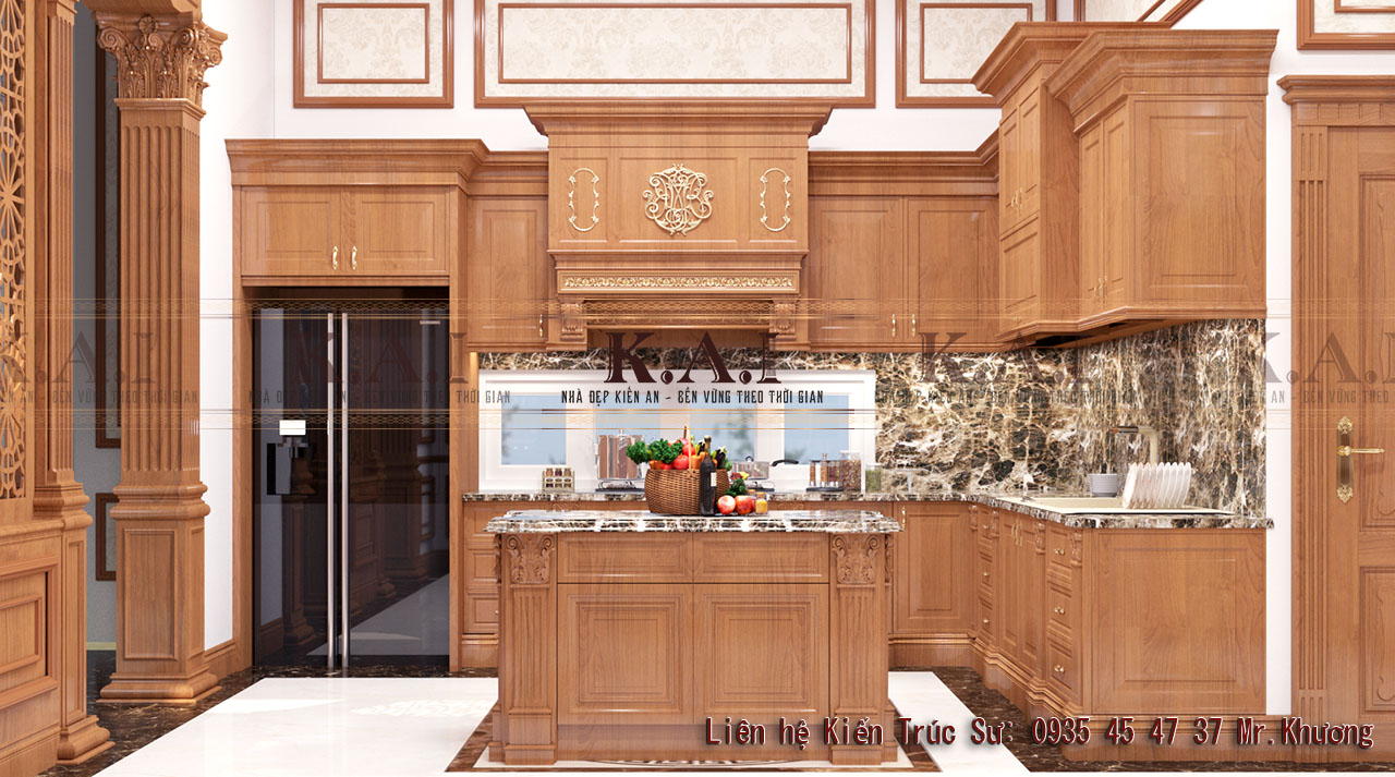 Thiết kế nội thất theo phong cách cổ điển trong phòng bếp – ăn 